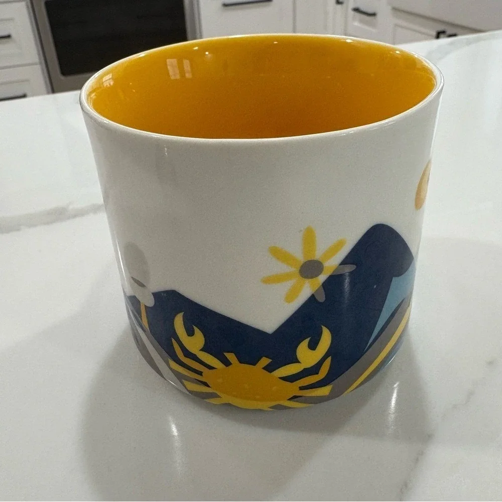Starbucks You Are Here Maryland Mug Yellow Interior 2015‎ Collector Cup